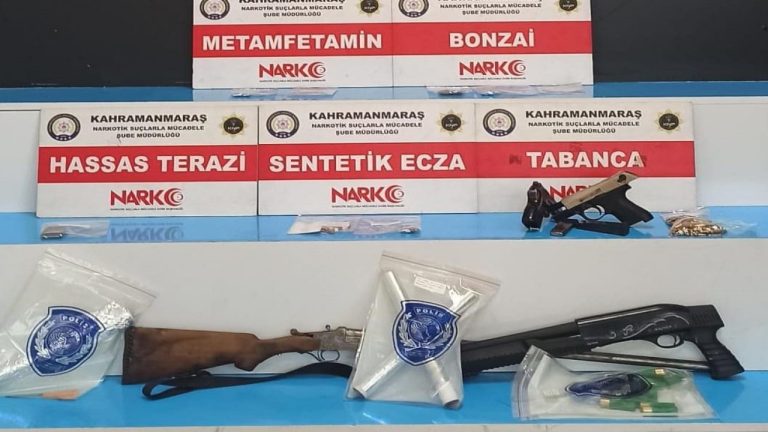 Kahramanmaraş’ta uyuşturucu tacirleri yakalandı!